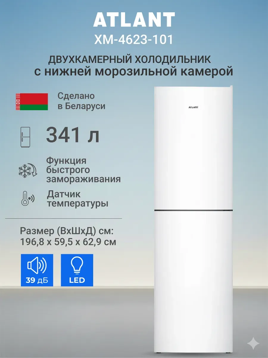 ATLANT Двухкамерный холодильник ХМ-4623-101