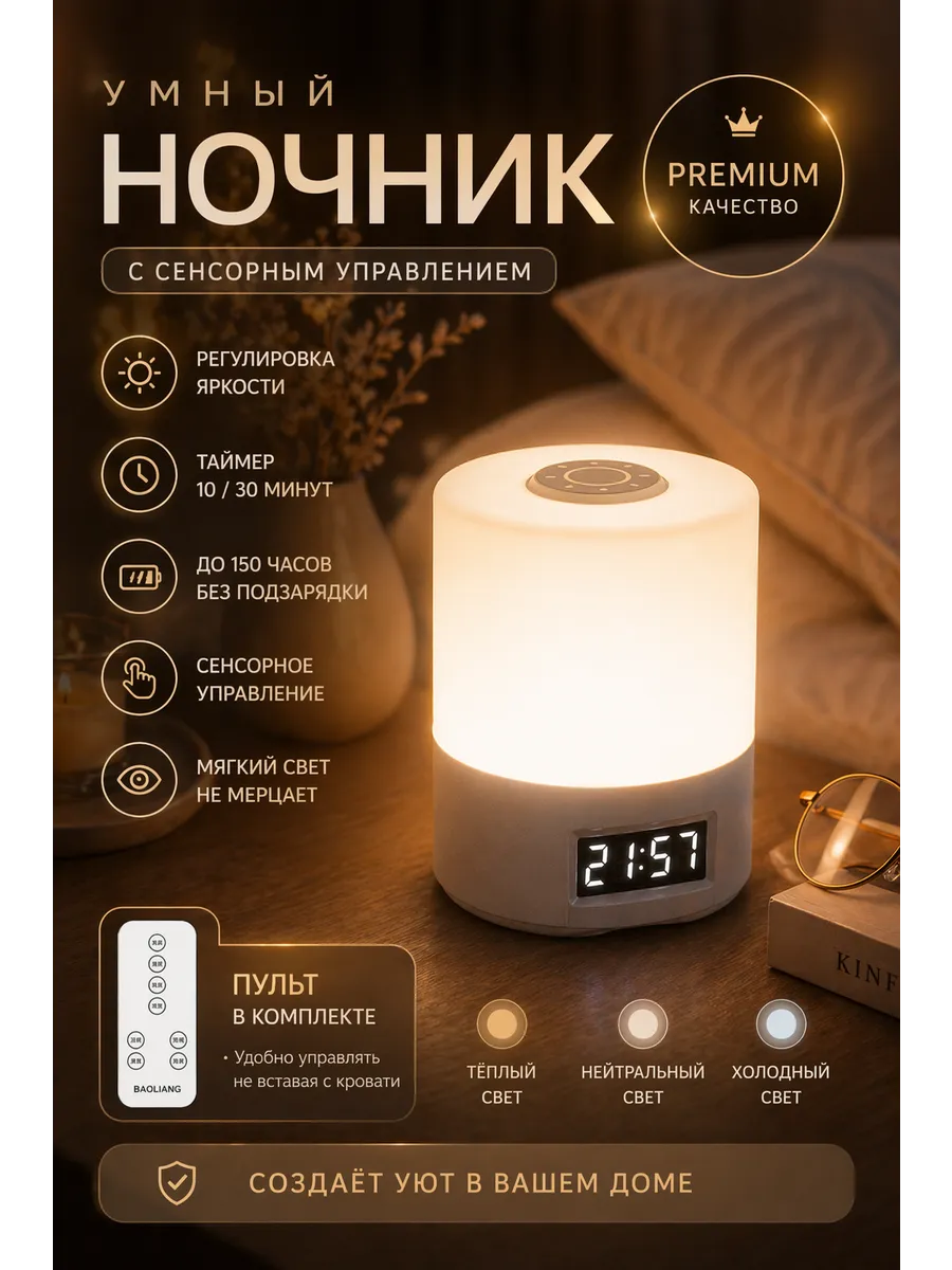 Ночник светильник настольный