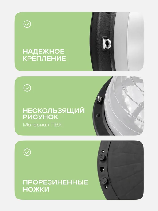 YourFit Балансировочная подушка полусфера Bosu балансир, вариант, фото 4