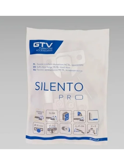 GTV Петля SILENTO PRO внутренняя самозакрывающаяся, вариант, фото 6