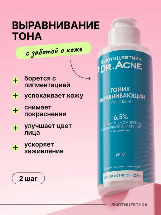 БьютиЦевтика Набор от постакне 4 в 1 с ретинолом и кислотами, вариант, фото 6