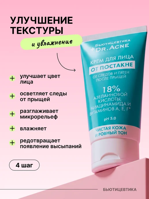 БьютиЦевтика Набор от постакне 4 в 1 с ретинолом и кислотами, вариант, фото 8