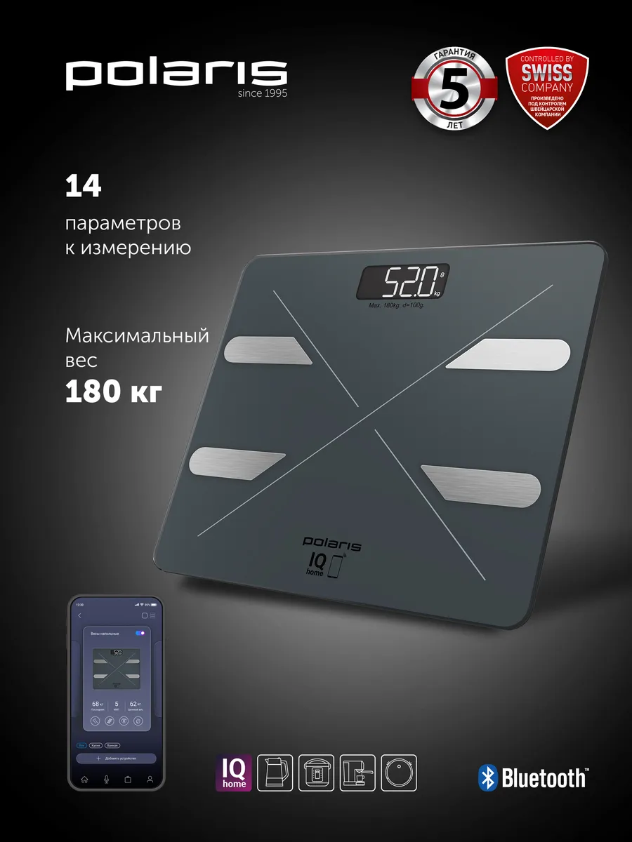 Весы напольные электронные PWS 1898 IQ Home
