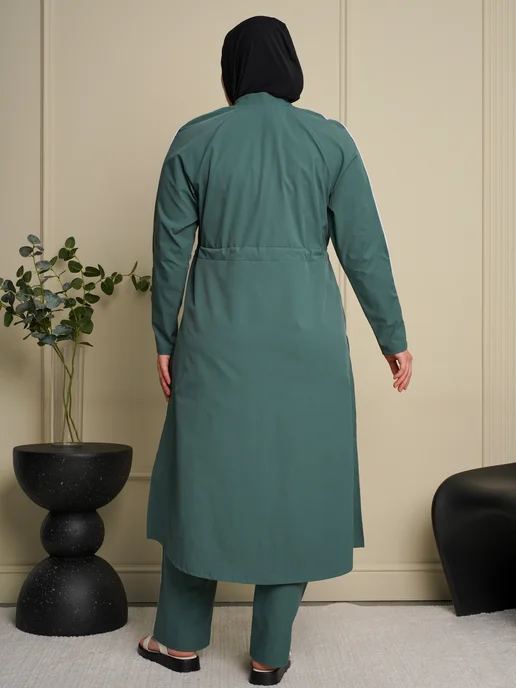 Roza Hijab Буркини купальник мусульманский, зеленый, фото 4