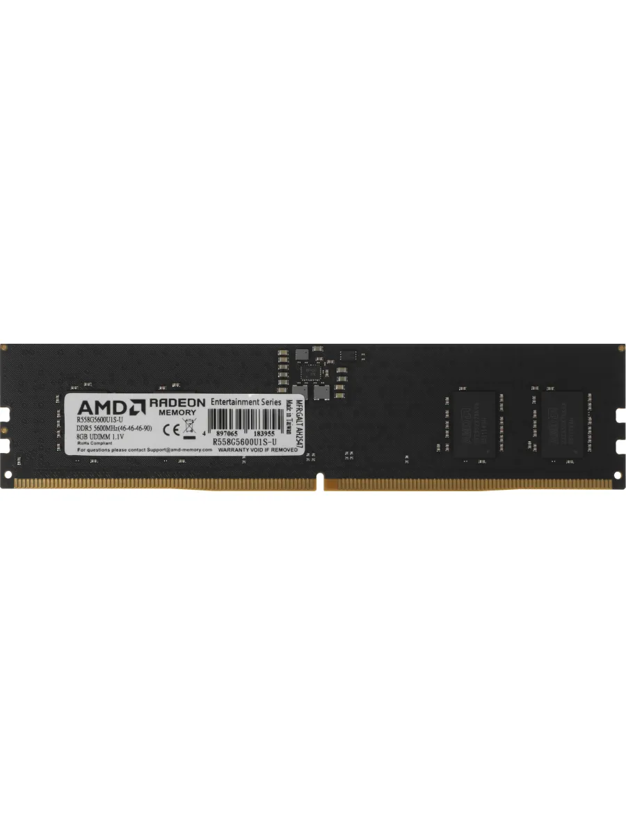 AMD Память DDR5 8GB 5600MHz R558G5600U1S-U Radeon R5 RTL PC5-448