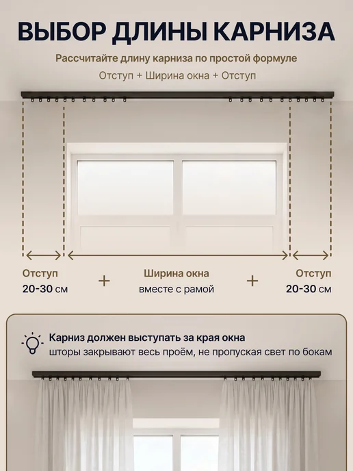 Арт-декор Карниз 160 см однорядный потолочный алюминиевый, черный, фото 8
