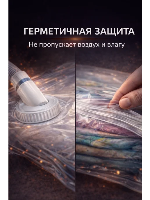 Вакуумный пакет 80×110 см для одежды и вещей, 80x120 см, фото 3
