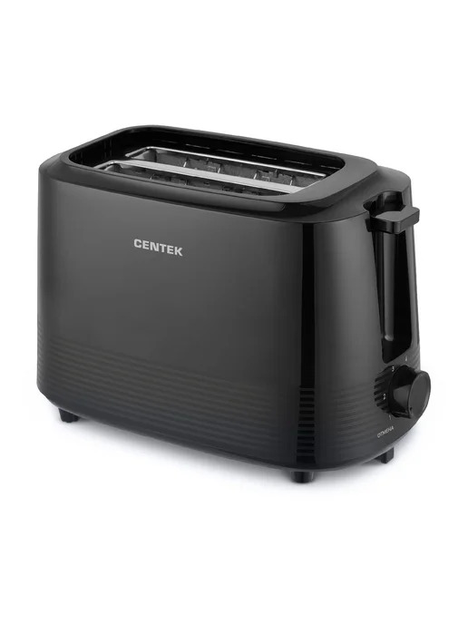 Centek Тостер для хлеба с поддоном для крошек CT-1433 Black, черный, фото 2