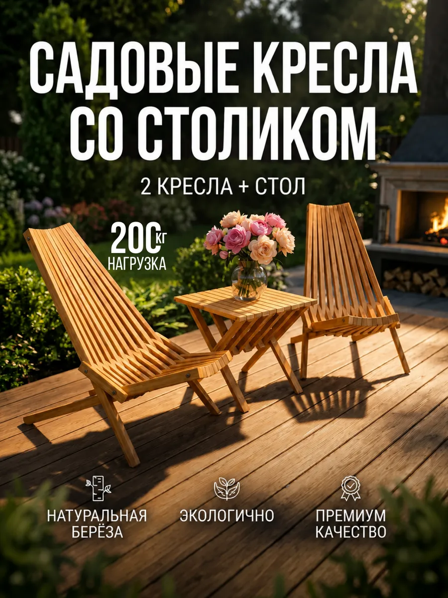 Комплект кентукки кресло 2 шт и стол