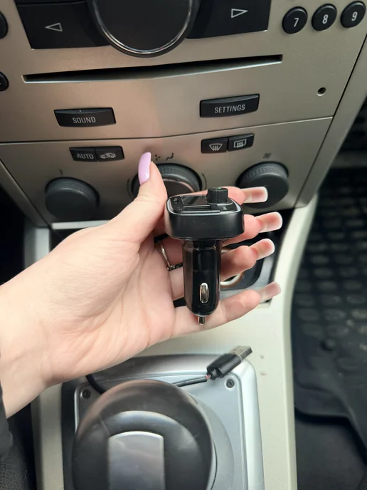 скайнет Модулятор в машину с блютузом fm трансмиттер, черный, фото 2