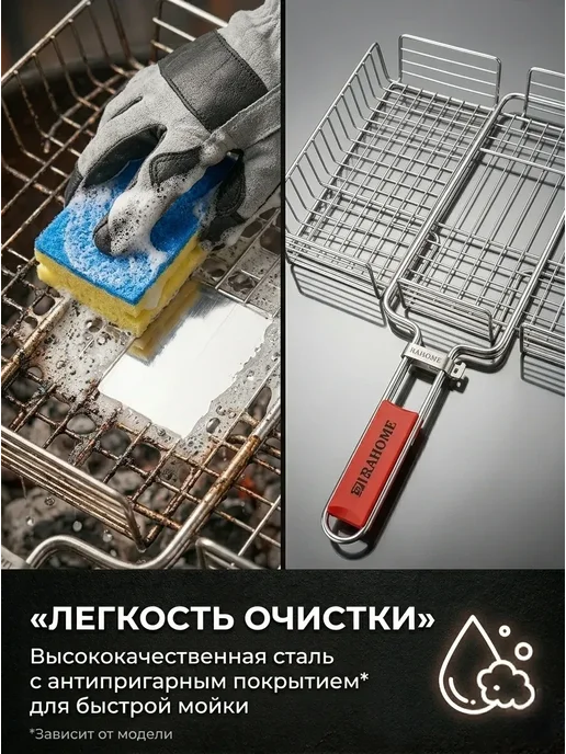 AishFlow Решетка гриль для мангала 32*32, 32x32, фото 4