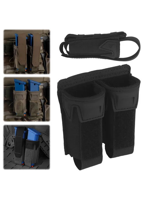 Подсумок на MOLLE для двойных магазинов 9мм K Type, вариант