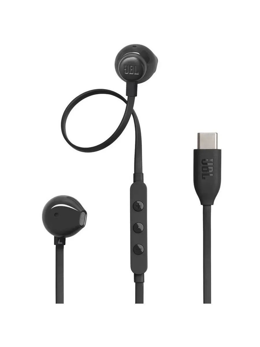 JBL Наушники Tune 305C проводные с микрофоном, чёрный