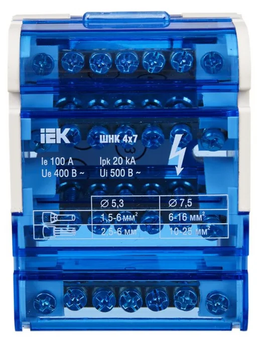 Iek Шина нулевая на DIN рейку 4 7, вариант, фото 2
