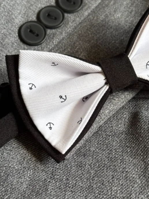 Bowtie__day Галстук бабочка, черный, фото 2