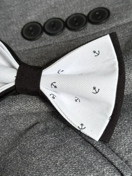 Bowtie__day Галстук бабочка, черный, фото 3