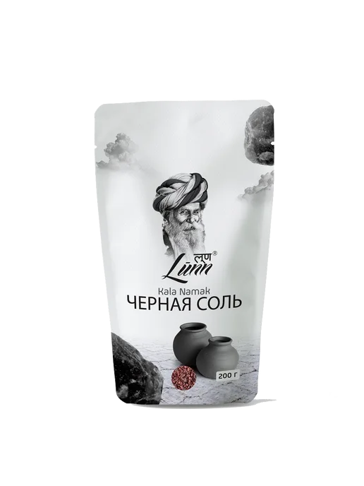 Lunn Черная соль, KALA NAMAK 200гр, 200 г, фото 2