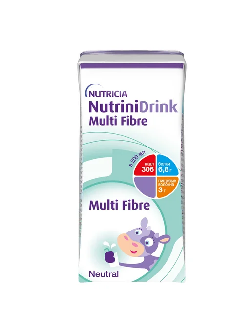 nutricia Nutrinidrink с пищевыми волокнами, 200мл (6 шт.), 200 мл, 6 шт, фото 2