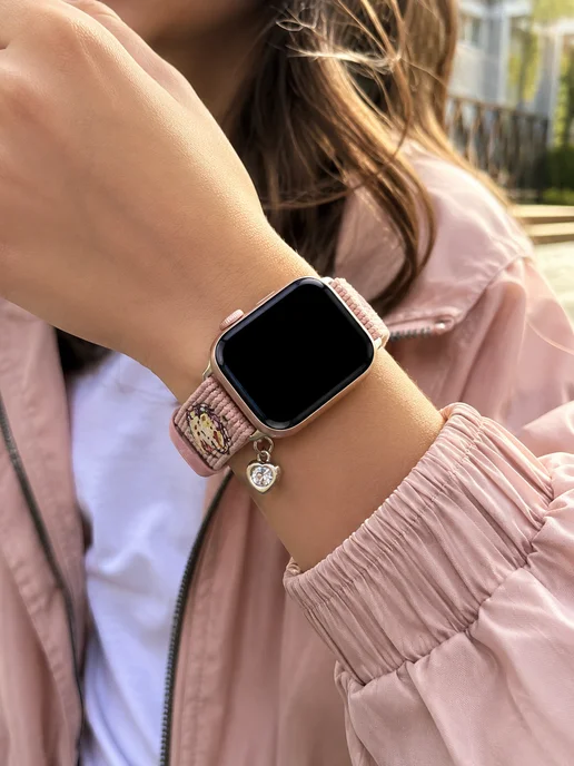 Vecorian Ремешок для Apple Watch Hello Kitty, розовый, фото 8
