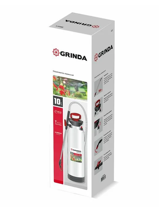 Grinda Опрыскиватель переносной 10 л TS-10 широкая горловина, 10 л, фото 8