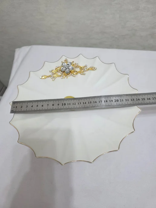 ROYAL. ELLA. Katherina. Vallentina Тортовница с брошью, белый, фото 8