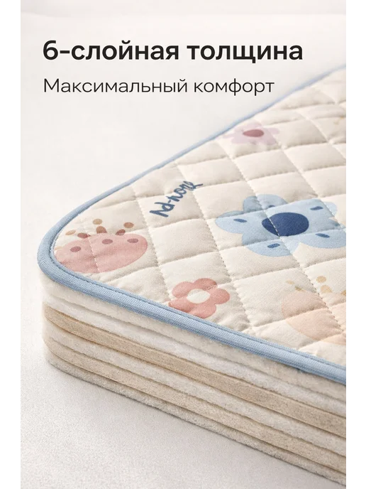 HomeLex 6слойный толстый пляжный коврик пляж, черный, фото 3