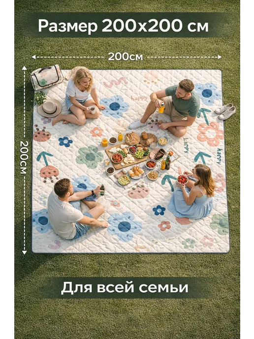 HomeLex 6слойный толстый пляжный коврик пляж, черный, фото 5