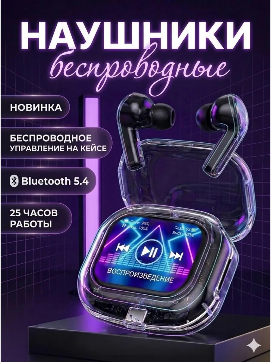 Беспроводные наушники для Android и iPhone с шумоподавлением