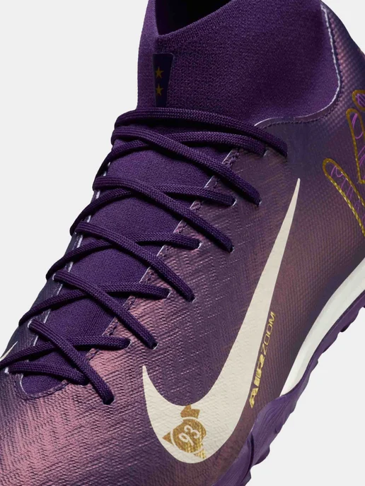 Nike Шиповки ZM SUPERFLY 10 ACADEMY KM TF, фиолетовый, фото 2