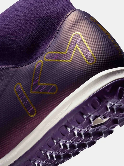 Nike Шиповки ZM SUPERFLY 10 ACADEMY KM TF, фиолетовый, фото 4