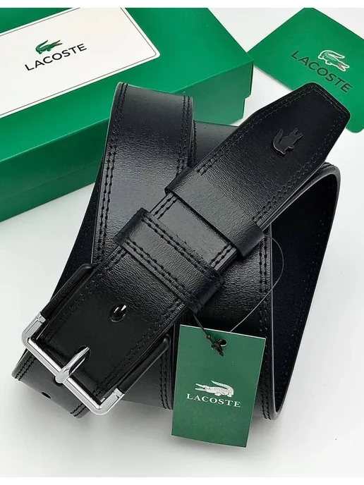 CALVIN KLEIN Ремень кожаный для джинсов и брюк, черный