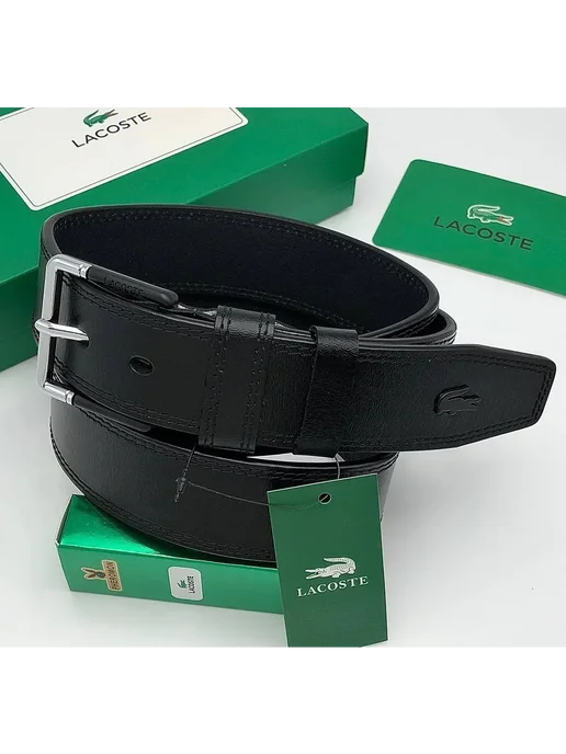 CALVIN KLEIN Ремень кожаный для джинсов и брюк, черный, фото 2