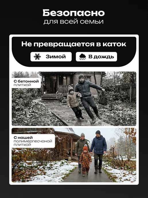 Плитка тротуарная полимерпесчаная 50х50, 2 шт, 50x50, 2 шт, фото 5