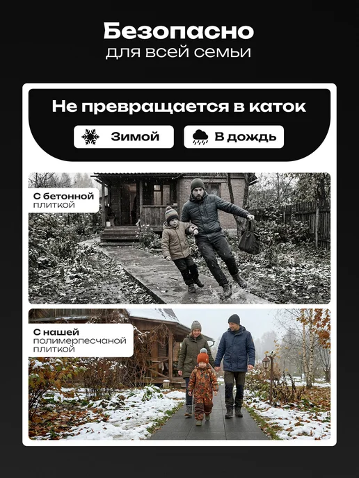 Плитка тротуарная полимерпесчаная 33х33, 5 шт, 33x33, 5 шт, фото 5