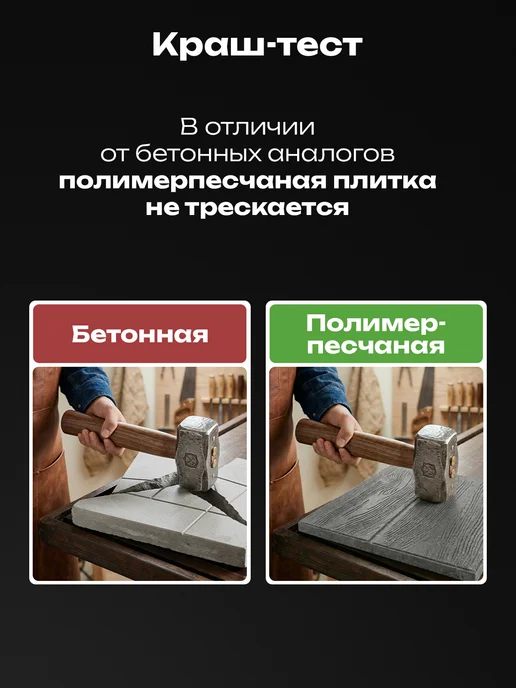 Плитка тротуарная полимерпесчаная 33х33, 5 шт, 33x33, 5 шт, фото 7