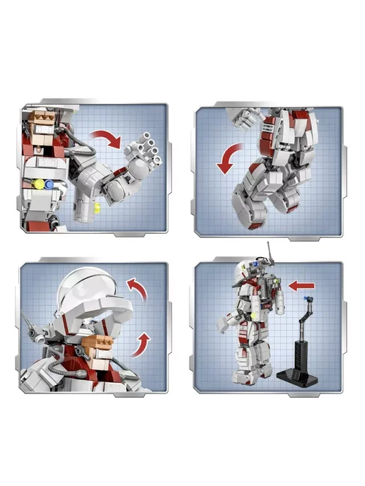 LEGO Конструктор 3в1 -Космический Десант 850 деталей, вариант, фото 5