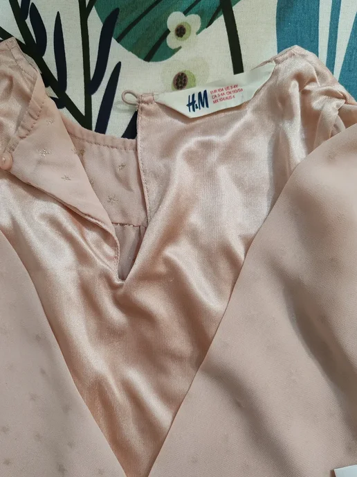 Блузка H&M на девочку р. 104, розовый, фото 8