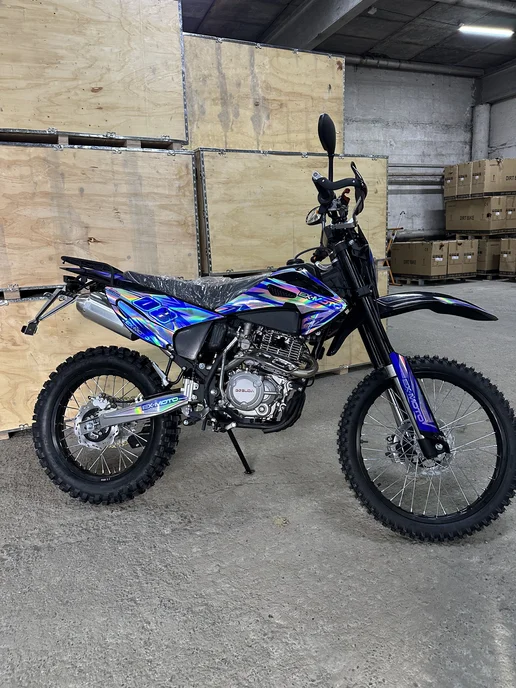 EX-MOTO Мотоцикл Эндуро Кроссовый Besuda 008 300 кубов, синий, фото 3