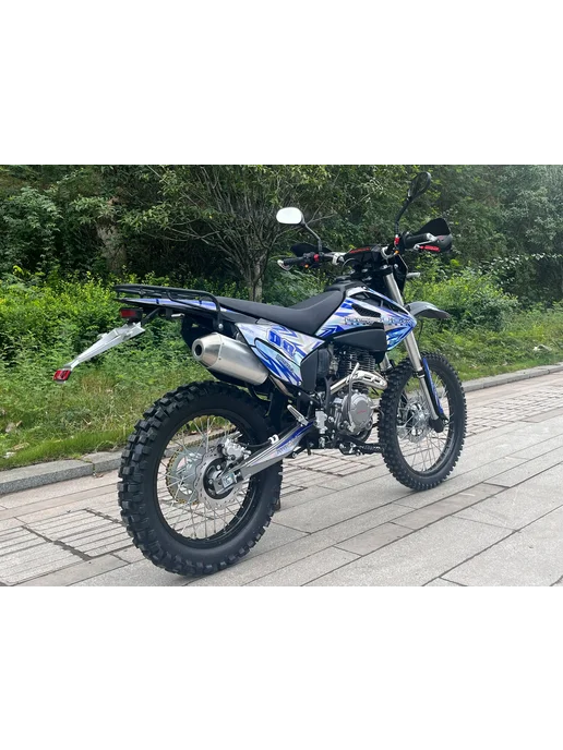 EX-MOTO Мотоцикл Эндуро Кроссовый Besuda 008 300 кубов, синий, фото 5