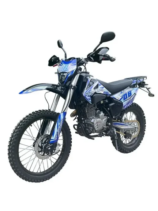 EX-MOTO Мотоцикл Эндуро Кроссовый Besuda 008 300 кубов, синий, фото 7