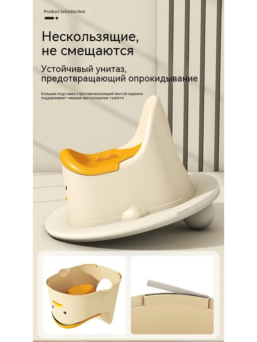 Горшок унитаз детский с крышкой и ручками L, розовый, фото 4