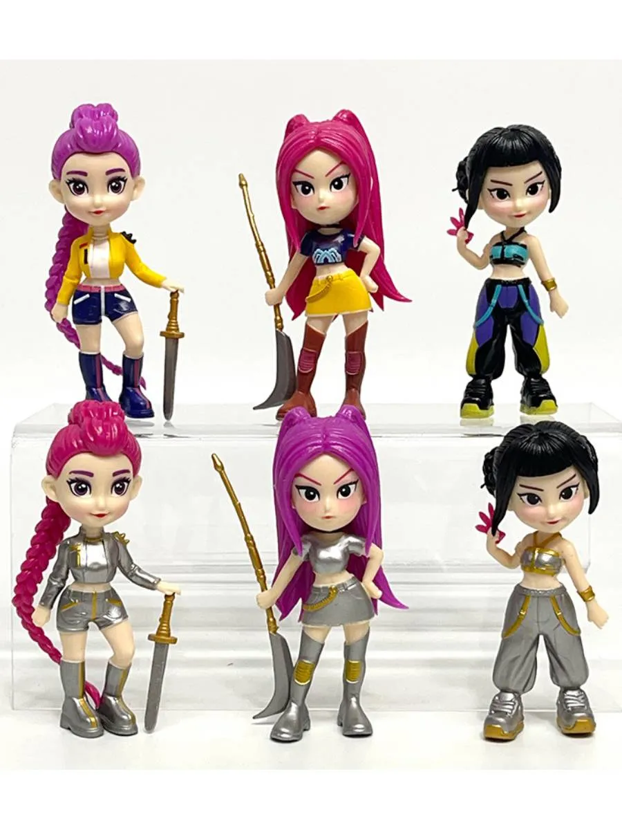 Фигурки Kpop Demon Hunters 6 шт. набор 10cm