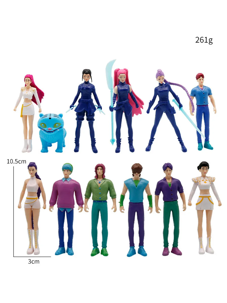 Фигурки Kpop Demon Hunters 12 шт. набор 10.5cm
