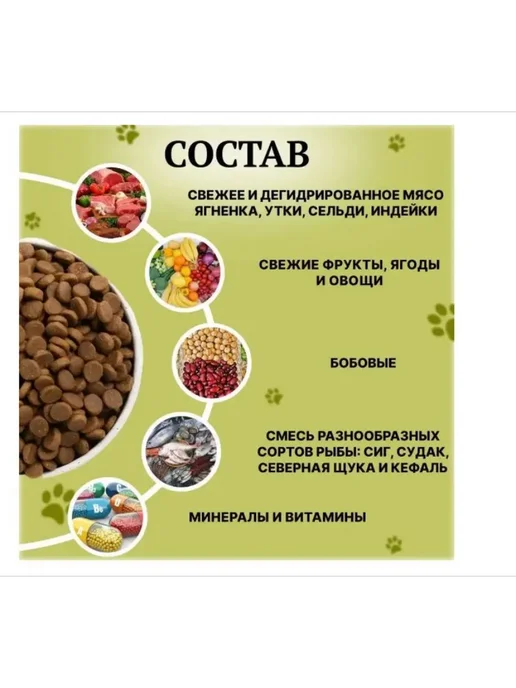 Сухой корм Acana Акана Grasslands для собак, ягненок, 11,4 кг, фото 8