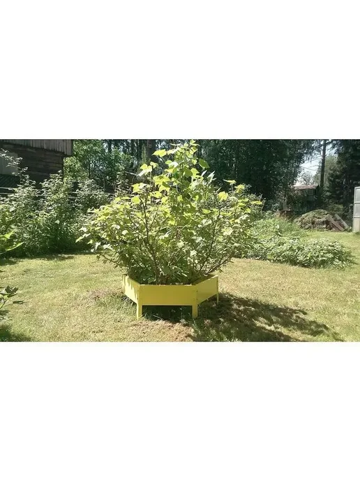 Яркая жёлтая клумба из оцинкованной стали, желтый, фото 8