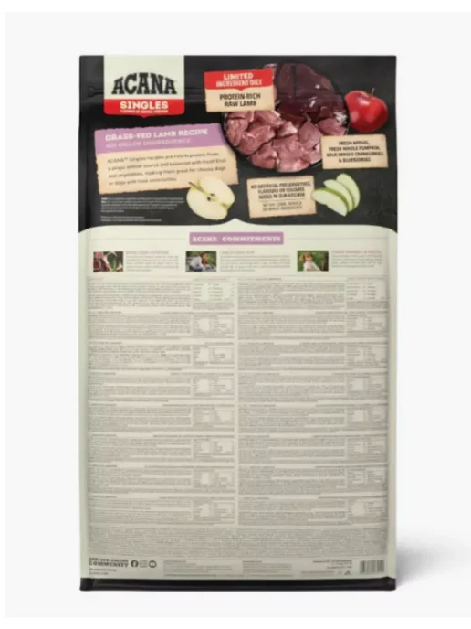 Сухой корм Acana Акана Grassfed для собак, ягненок, 17 кг, фото 8