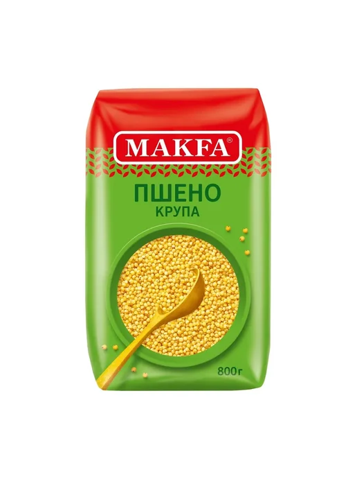 Makfa Пшено шлифованное 800 г 6 уп, 800 г, фото 2