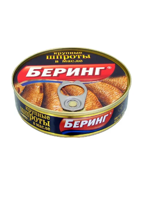 Беринг Шпроты крупные в масле, 36 шт по 190 г, 160 г, 36 шт, фото 2