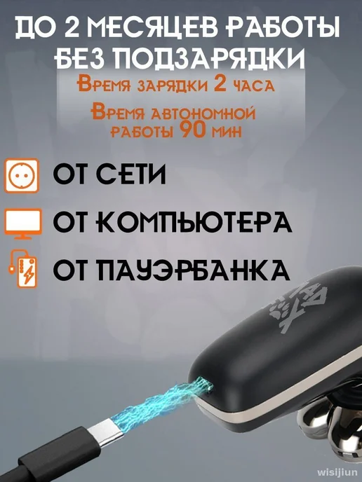 Электробритва ESH-02_ESH-02, черный, черный, фото 6
