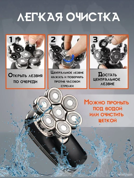 Электробритва ESH-02_ESH-02, черный, черный, фото 7